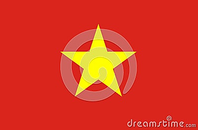 Flag of Vietnam national . Stock Photo