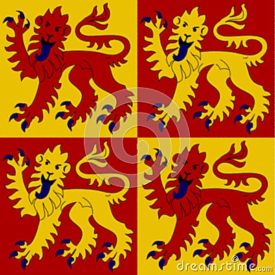 Glossy glass of flag of Wales independent until 1282 Stock Photo
