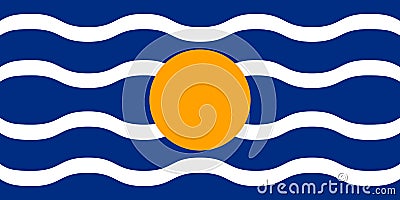 flag of West Indies Federation 1958 1962, Caribbean. flag representing extinct country, ethnic group or culture, regional Stock Photo