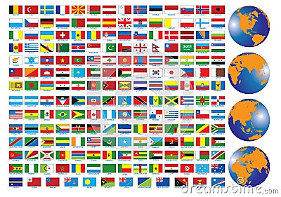 Flags Vector Illustration