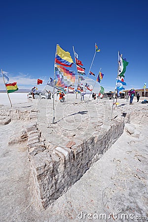 Flags in bolivia Stock Photo