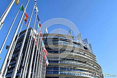 The flags of the EU states symbol of the union 09 Editorial Stock Photo
