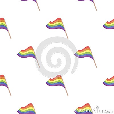 Flags icon cartoon. pattern gay icon from the big minority, homosexual cartoon. Vector Illustration