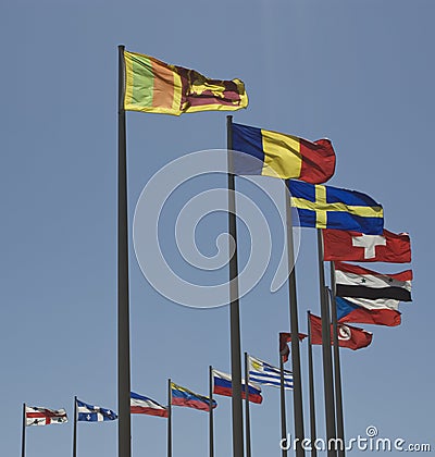 Flags of the World Stock Photo