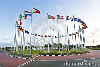 Flags from the world Stock Photo