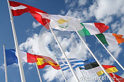 Flags of the world Stock Photo