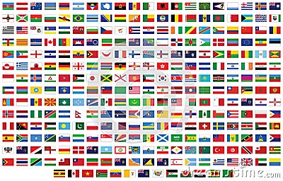 Flags of the world Vector Illustration