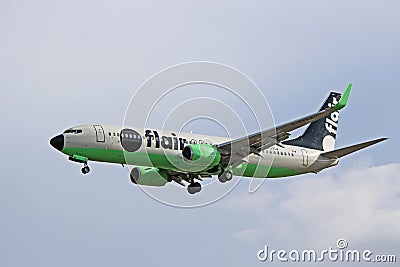 Flair Airlines Boeing 737-800 On Final Approach Editorial Stock Photo