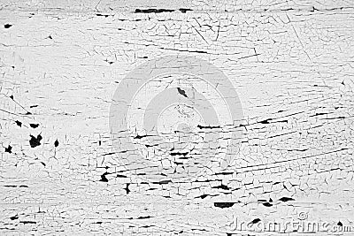 Flaking white paint Stock Photo