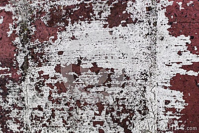 Flaking white paint Stock Photo