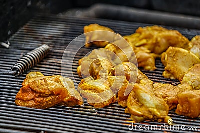 A flame-grilled tandoori chicken image Stock Photo