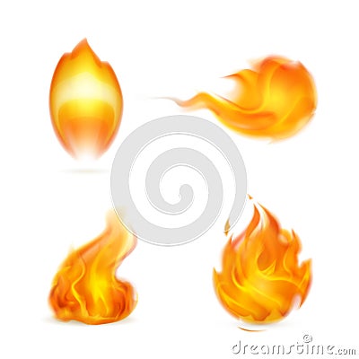 Flame, icon Vector Illustration