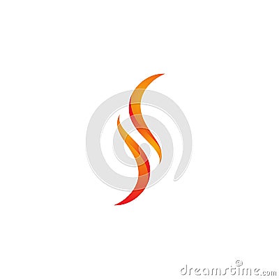 flame icon fire vector design Vector Illustration