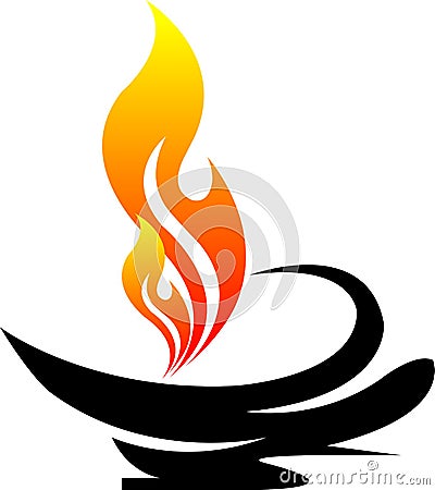 Flame light Vector Illustration