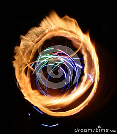 Flame Light Abstraction Stock Photo