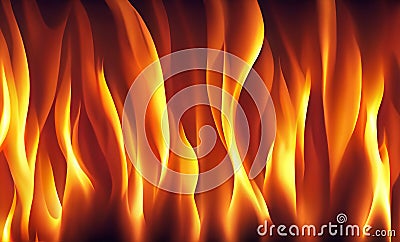 Flame motion on abstract background. Red fire texture, orange burn light Stock Photo