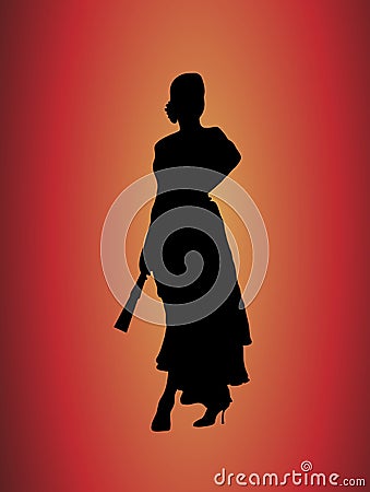 Flamenco Dancer 2 Stock Photo