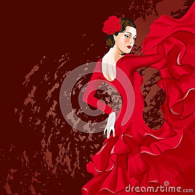 Flamenco dancer Stock Photo