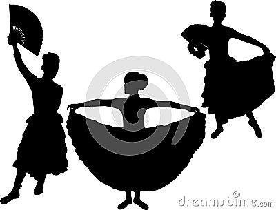 Flamenco dancer Vector Illustration