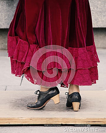 Flamenco dancer in Andalusia, Spain Stock Photo