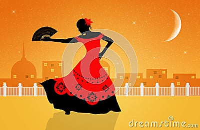 Flamenco dancer Stock Photo