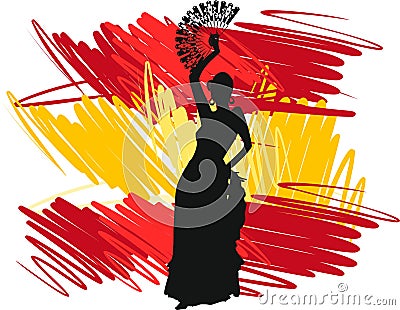 Flamenco dancer Stock Photo