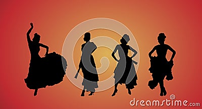 Flamenco Dancers Stock Photo