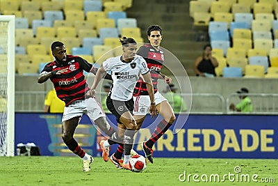 Flamengo vs Botafogo by Carioca Championship 2024 Editorial Stock Photo