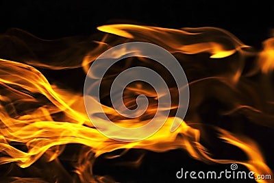 Flames - blurred background Stock Photo