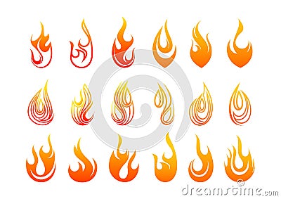 Flames logo design Vector Illustration