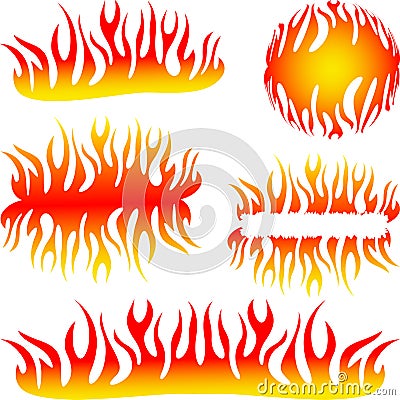 Flames Vector Illustration