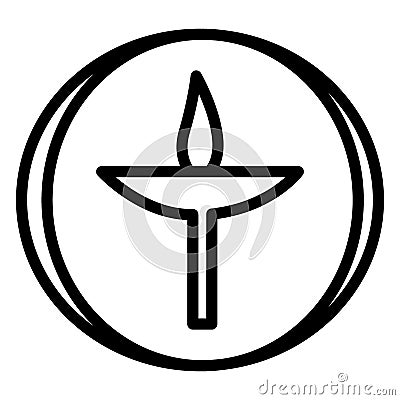 Flaming chalice Isolated Vector Icon which can easily modify or edit Vector Illustration
