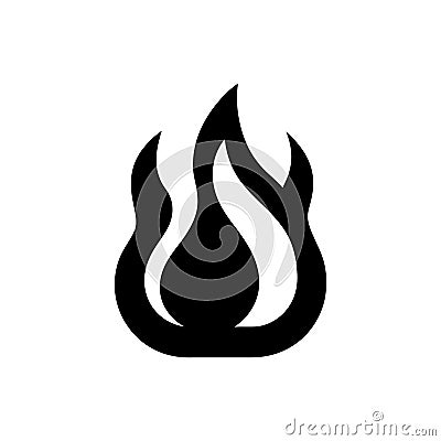 Flaming inferno flame icon Vector Illustration