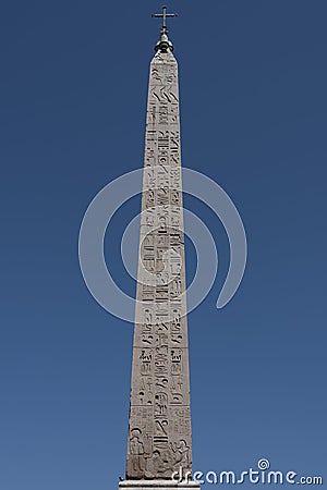 The Flaminio obelisk, Rome, Italy Stock Photo