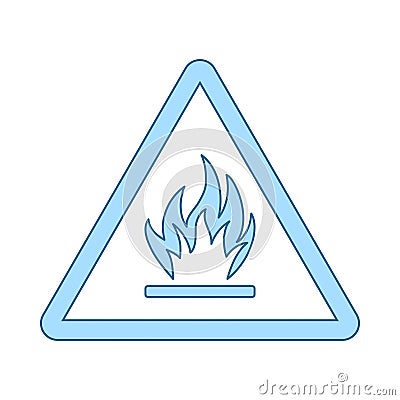 Flammable Icon Vector Illustration