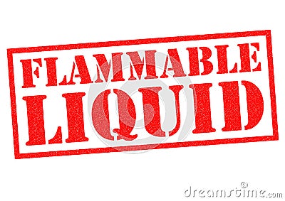 FLAMMABLE LIQUID Stock Photo