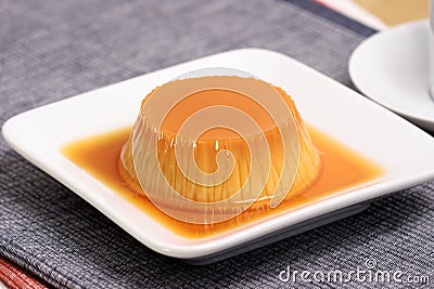 Flan Stock Photo