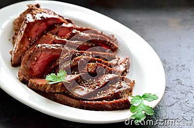 Flank steak Stock Photo