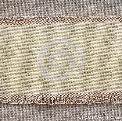 Flap burlap background, piece of natural material, can be used as background Stock Photo