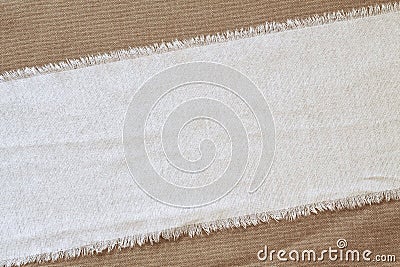 Flap burlap background, piece of natural material Stock Photo