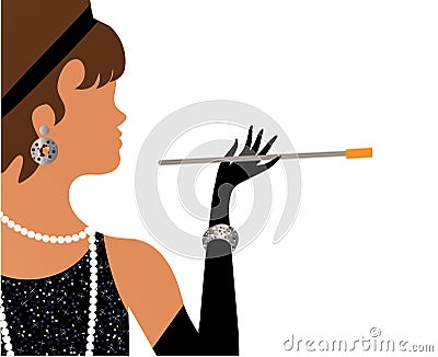 Flapper Vector Illustration