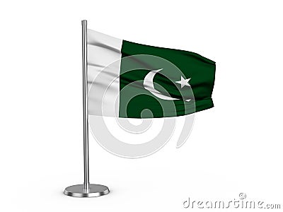 Flapping flag Pakistan Cartoon Illustration