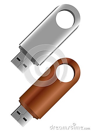 Flash drive Vector Illustration