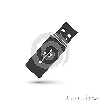 Flash drive USB icon Vector Illustration