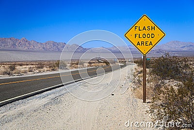 Flash flood area Stock Photo