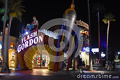 Flash Gordon Store at Universal Studios in Orlando, FL Editorial Stock Photo