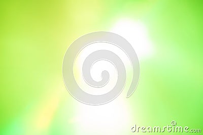 Flash of green light background Stock Photo