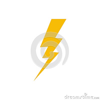 Flash icon symbol simple design. Vector Stock Photo