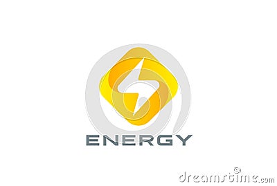 Flash Logo design Thunderbolt symbol Energy Power Vector Illustration