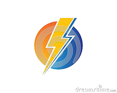 flash power of energy and electric illustration Vector Illustration